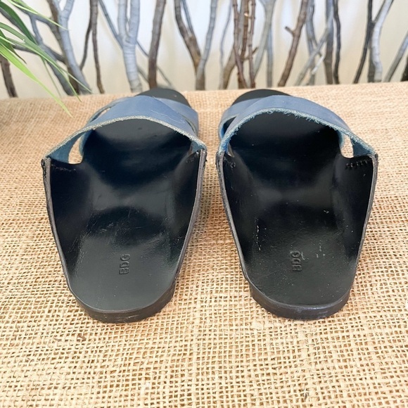 Urban Outfitters BDG Robyn Strap Blue Leather Sandals Size 9 Women’s - Picture 6 of 13